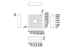 Einteilige Abschirmgehäuse mit Clips 44,37x44,37x9,75x0,20